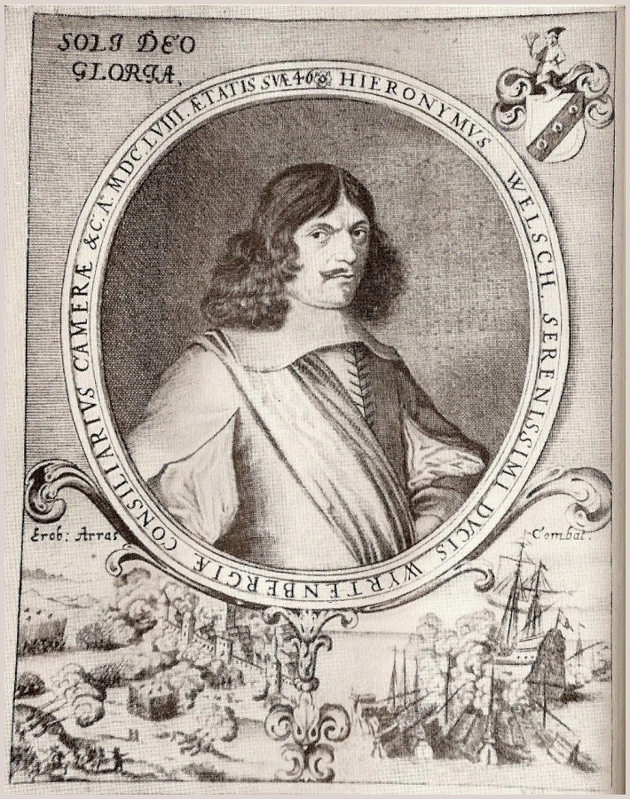 Hieronymus Welsch - Portrait aus dessen Reisebeschreibung