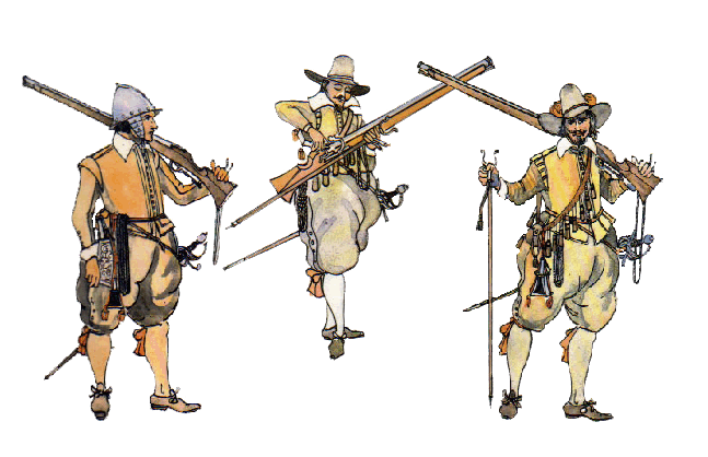 Musketiere. Mit freundlicher Unterstützung von Michael Riedel. Bilder aus "Ars bella Gerendi"